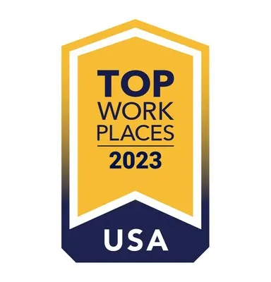 As recognized by Energage for the National Top Workplaces USA rankings including their quarterly category rankings for Innovation, Work-Life Flexibility, Compensation Benefits, Purpose & Values: